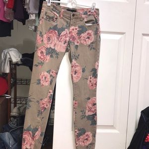 forever 21 floral jeans